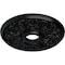 Ekena Millwork Apollo Ceiling Medallion (Fits Canopies up to 5 5/8"), 16 1/2"OD x 3 5/8"ID x 1 1/8"P, Jet Black CM16APBLF - alternate 3